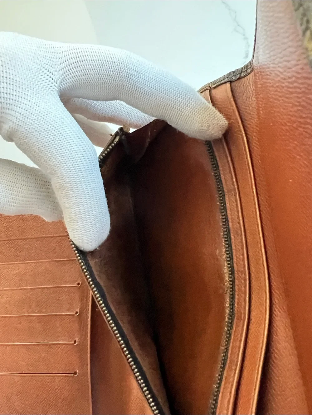 Louis Vuitton vintage Monogram tri-Fold Wallet.